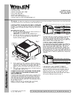 Preview for 1 page of Whelen Engineering Company UPS-64C Installation Manual