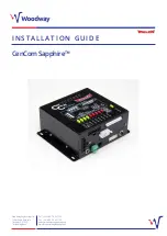 Preview for 1 page of Whelen Engineering Company Woodway CenCom Sapphire Installation Manual