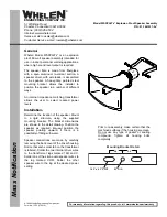 Предварительный просмотр 1 страницы Whelen Engineering Company WSXPL6T Series Assembly