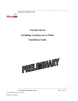 Preview for 1 page of WhereNet LAP-4200 Installation Manual