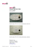 WhereNet WhereTag III ST HO User Manual preview