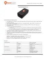 WhereSafe MiniMax Quick Start Manual preview