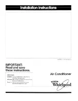 Preview for 1 page of Whirlpool 1157672 Installation Instructions