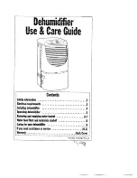 Preview for 1 page of Whirlpool 1182182 Use And Care Manual