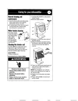 Preview for 9 page of Whirlpool 1182182 Use And Care Manual