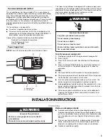 Предварительный просмотр 5 страницы Whirlpool 1188127 Use And Care Manual