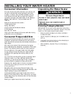 Preview for 3 page of Whirlpool 121802 Installation Instructions And Use & Care Manual