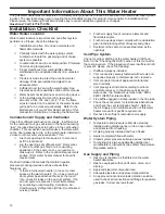 Preview for 16 page of Whirlpool 12307 Installation Instructions And Use And Care Manual