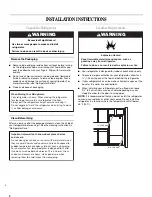 Предварительный просмотр 4 страницы Whirlpool 12828125 Use & Care Manual