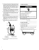 Предварительный просмотр 6 страницы Whirlpool 12828125 Use & Care Manual