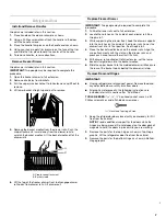 Предварительный просмотр 7 страницы Whirlpool 12828125 Use & Care Manual