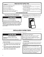 Preview for 2 page of Whirlpool 12828185A User Instructions