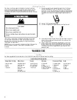 Предварительный просмотр 4 страницы Whirlpool 1903WH User Instructions