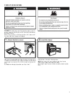 Preview for 7 page of Whirlpool 1CWED4900DW0 Use And Care Manual