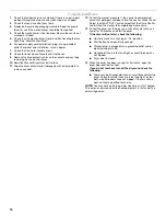 Предварительный просмотр 16 страницы Whirlpool 1DNET3205TQ0 Installation Instructions Manual
