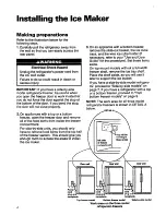 Preview for 6 page of Whirlpool 2155462 Installation Manual