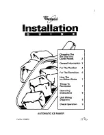 Whirlpool 2180913 Installation Manual preview