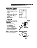 Предварительный просмотр 7 страницы Whirlpool 2183013 Use And Care Manual