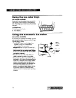 Предварительный просмотр 10 страницы Whirlpool 2183013 Use And Care Manual