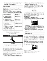 Preview for 11 page of Whirlpool 2188766 Use & Care Manual