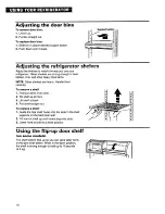 Предварительный просмотр 10 страницы Whirlpool 2193496 User And Care Manual