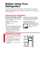 Предварительный просмотр 8 страницы Whirlpool 2195258 Use And Care Manual