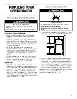 Предварительный просмотр 5 страницы Whirlpool 2199011 Refrigerator Use & Care Manual