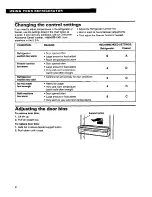 Preview for 8 page of Whirlpool 22' TO 25' NO-FROST DESIGNERSTYLE TOP FREEZER REFRIGERATOR WITH THIRSTCRUSHERDISPENSING SYSTEM Use & Care Manual