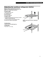 Preview for 9 page of Whirlpool 22' TO 25' NO-FROST DESIGNERSTYLE TOP FREEZER REFRIGERATOR WITH THIRSTCRUSHERDISPENSING SYSTEM Use & Care Manual