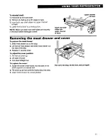 Preview for 11 page of Whirlpool 22' TO 25' NO-FROST DESIGNERSTYLE TOP FREEZER REFRIGERATOR WITH THIRSTCRUSHERDISPENSING SYSTEM Use & Care Manual