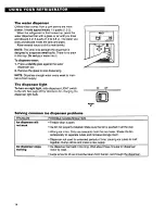 Preview for 14 page of Whirlpool 22' TO 25' NO-FROST DESIGNERSTYLE TOP FREEZER REFRIGERATOR WITH THIRSTCRUSHERDISPENSING SYSTEM Use & Care Manual