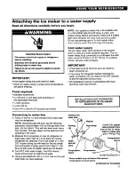 Preview for 17 page of Whirlpool 22' TO 25' NO-FROST DESIGNERSTYLE TOP FREEZER REFRIGERATOR WITH THIRSTCRUSHERDISPENSING SYSTEM Use & Care Manual