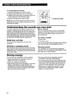 Preview for 20 page of Whirlpool 22' TO 25' NO-FROST DESIGNERSTYLE TOP FREEZER REFRIGERATOR WITH THIRSTCRUSHERDISPENSING SYSTEM Use & Care Manual