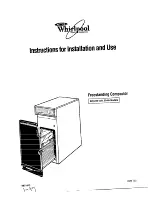 Предварительный просмотр 1 страницы Whirlpool 220-240~volt Instructions For Installation And Use Manual