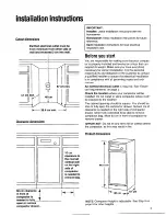 Предварительный просмотр 4 страницы Whirlpool 220-240~volt Instructions For Installation And Use Manual