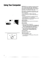 Preview for 9 page of Whirlpool 220-240~volt Instructions For Installation And Use Manual