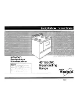 Предварительный просмотр 1 страницы Whirlpool 220038-1010 Installation Instructions