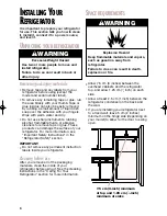 Предварительный просмотр 6 страницы Whirlpool 2201959 Use & Care Manual