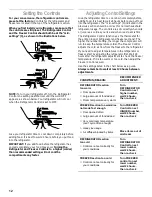 Preview for 12 page of Whirlpool 2204658 Use & Care Manual