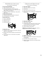 Preview for 15 page of Whirlpool 2204658 Use & Care Manual