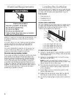 Preview for 6 page of Whirlpool 2208357 Use And Care Manual