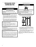 Предварительный просмотр 4 страницы Whirlpool 2211657 Use & Care Manual