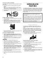 Предварительный просмотр 14 страницы Whirlpool 2211657 Use & Care Manual