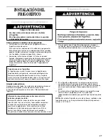 Предварительный просмотр 27 страницы Whirlpool 2211657 Use & Care Manual