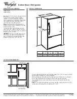 Предварительный просмотр 1 страницы Whirlpool 2300234-D-WH Dimension Manual