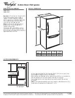 Whirlpool 2300251-D-WH Dimension Manual предпросмотр