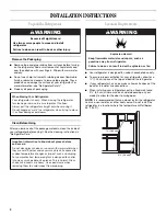 Preview for 4 page of Whirlpool 2300261 Use And Care Manual