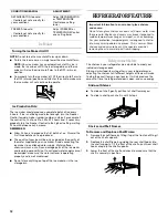 Preview for 12 page of Whirlpool 2300261 Use And Care Manual