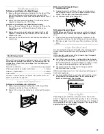 Preview for 13 page of Whirlpool 2300261 Use And Care Manual