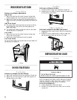 Preview for 14 page of Whirlpool 2300261 Use And Care Manual